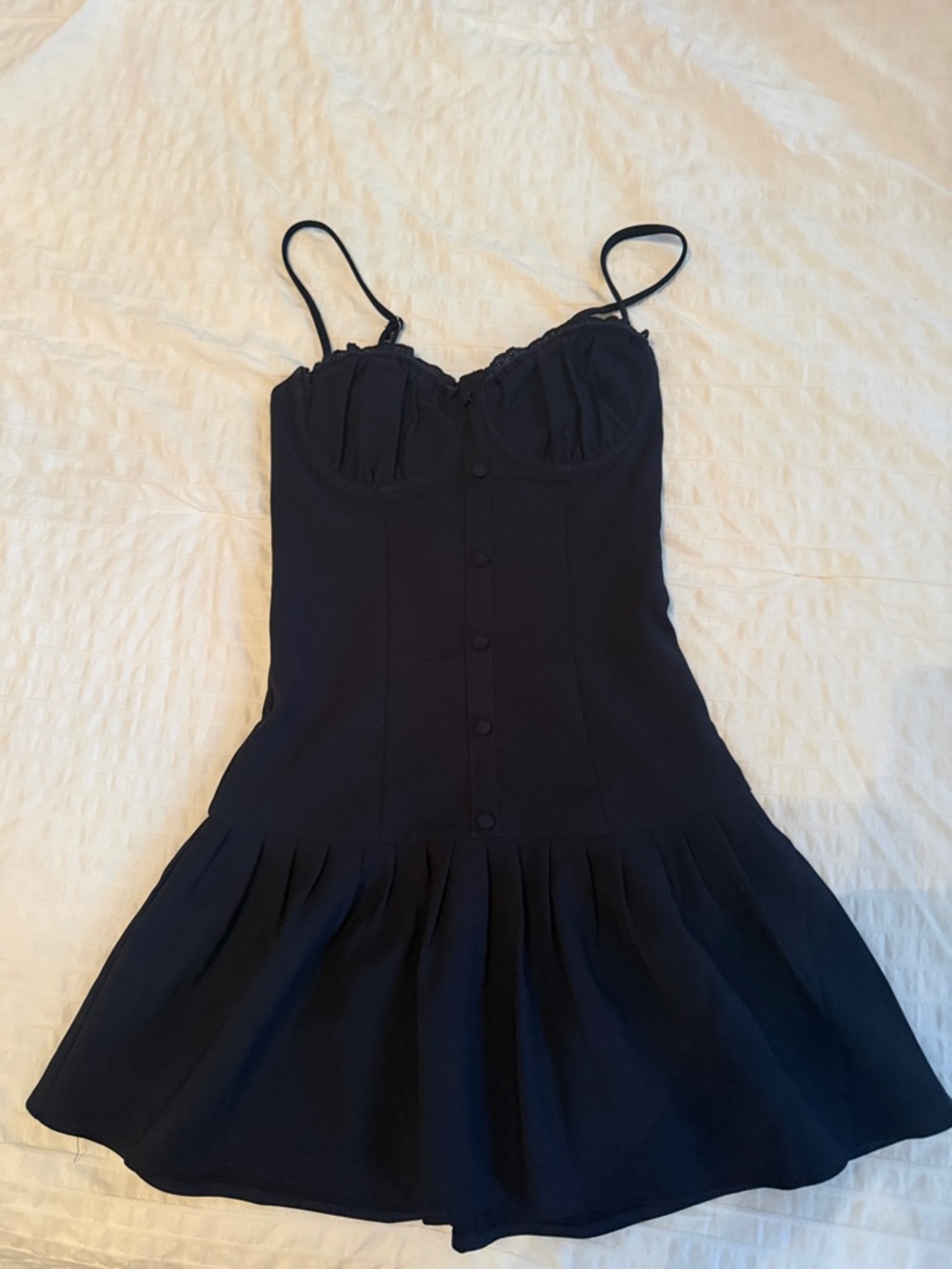 Nave edikted drop waist button dress